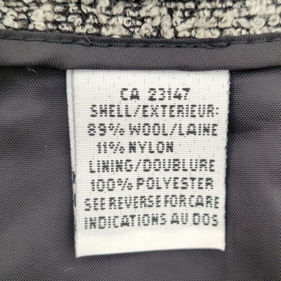 Talbots Petite Wool Blend Tweed Fully Lined Pencil Skirt Made in Italy Size 4 - Picture 5 of 9